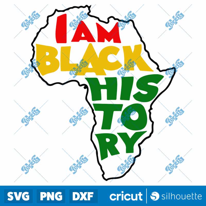 I AM Black History SVG