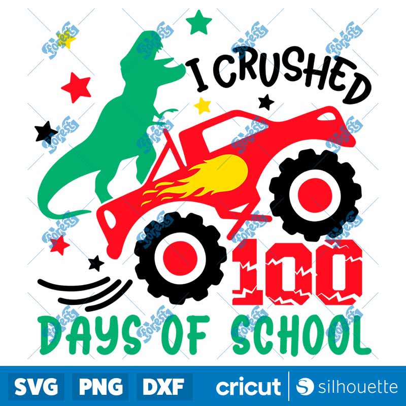 I Crushed 100 Days of School
  SVG