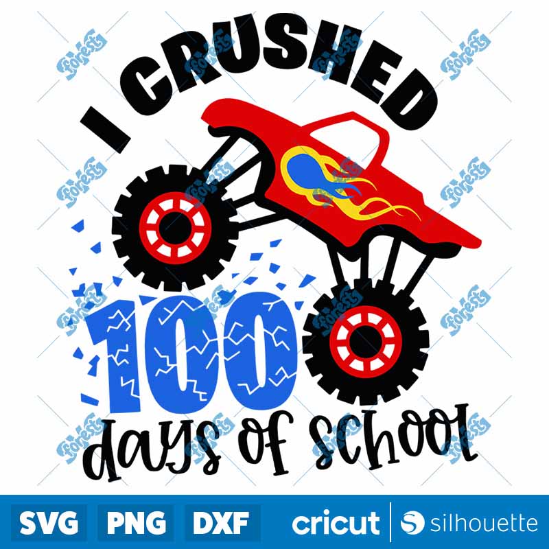 I Crushed 100 Days of School
  SVG