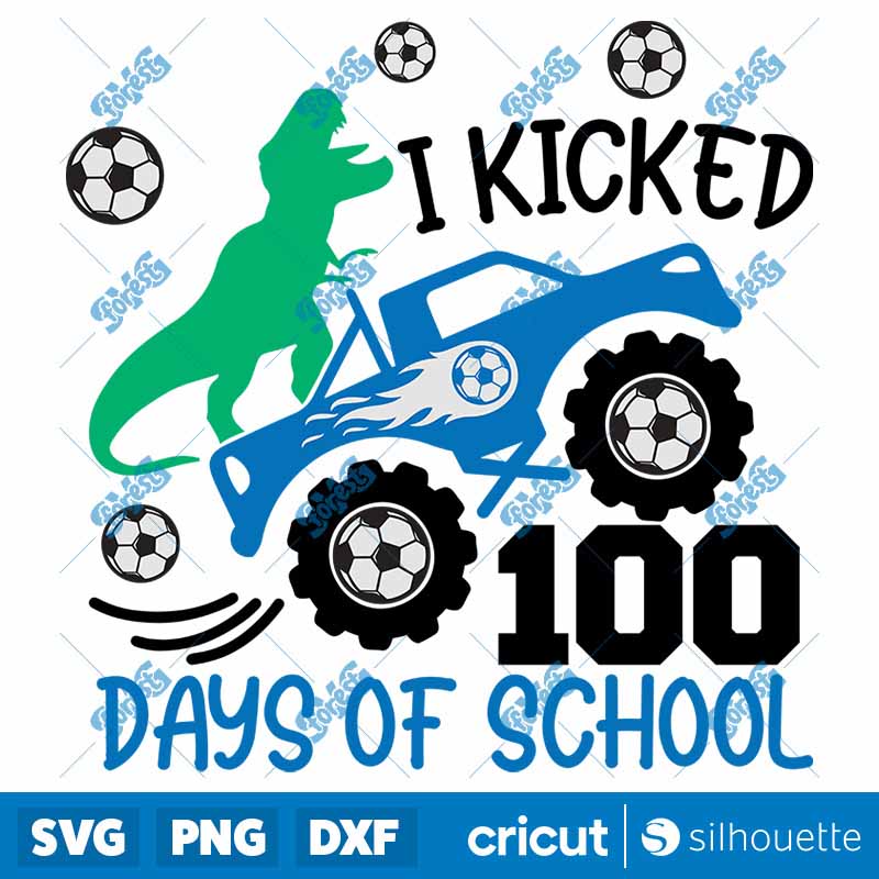 I Kicked 100 Days of School
  SVG