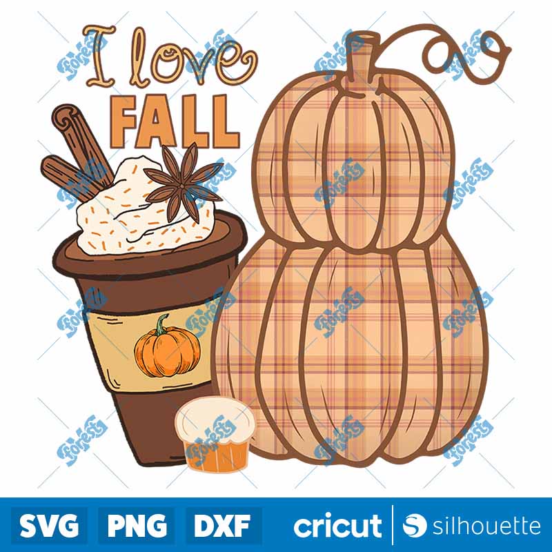 I Love Fall PNG