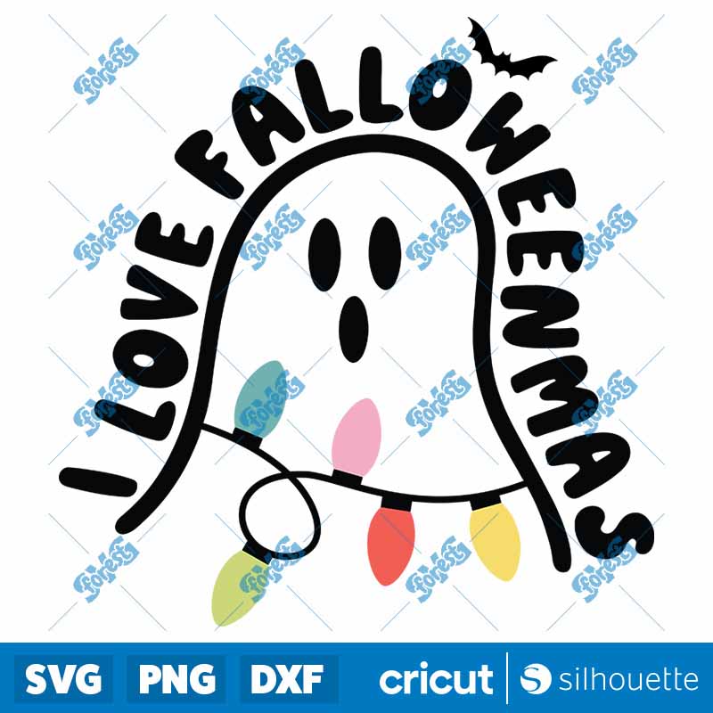 I Love Falloweenmas SVG