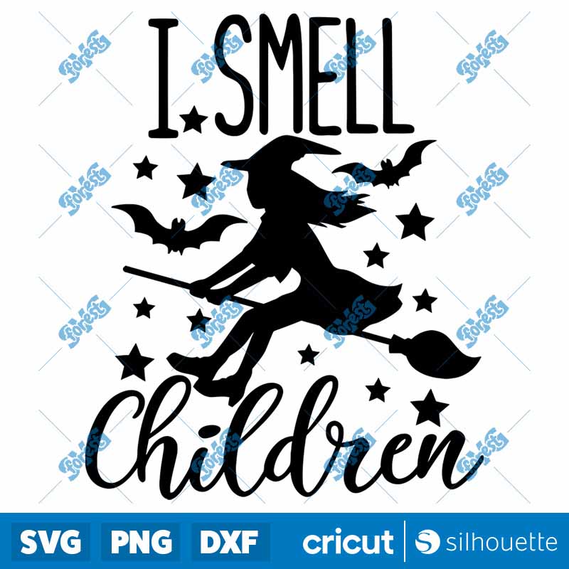 I Smell Children Girl Witch
  Halloween SVG