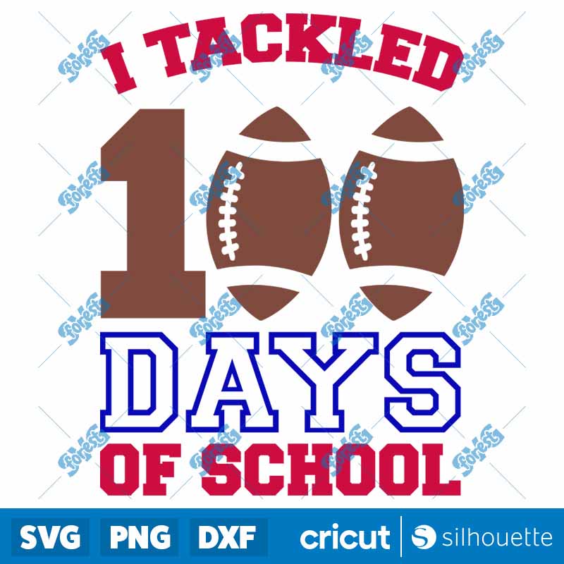 I Tackled 100 Days Of School
  SVG