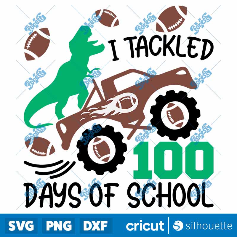 I Tackled 100 Days of School
  SVG