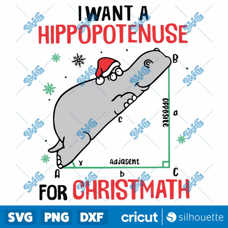 I Want A Hippopotamus For
  Christmas SVG