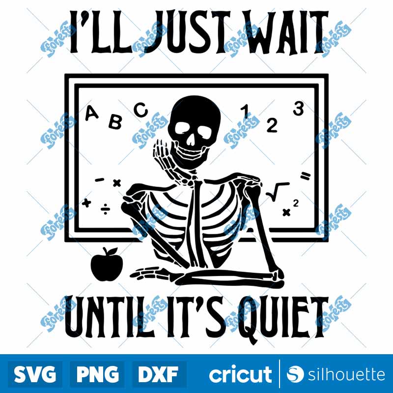 I Will Just Wait Until It
Quiet SVG