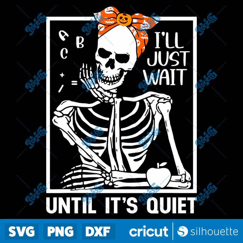 I'll Just Wait Until It's
Quiet SVG