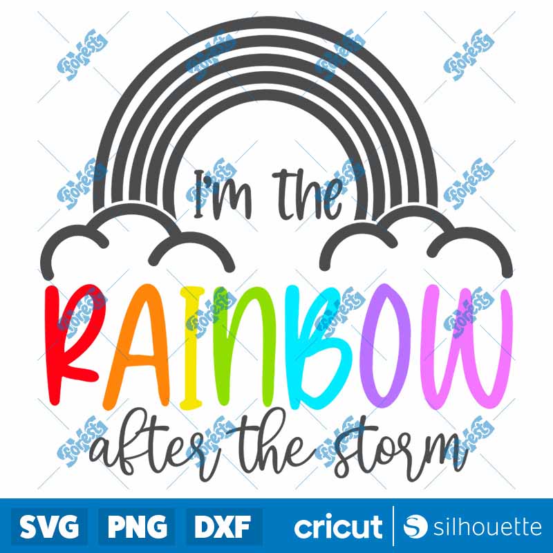 I'm The Rainbow After The
  Storm SVG