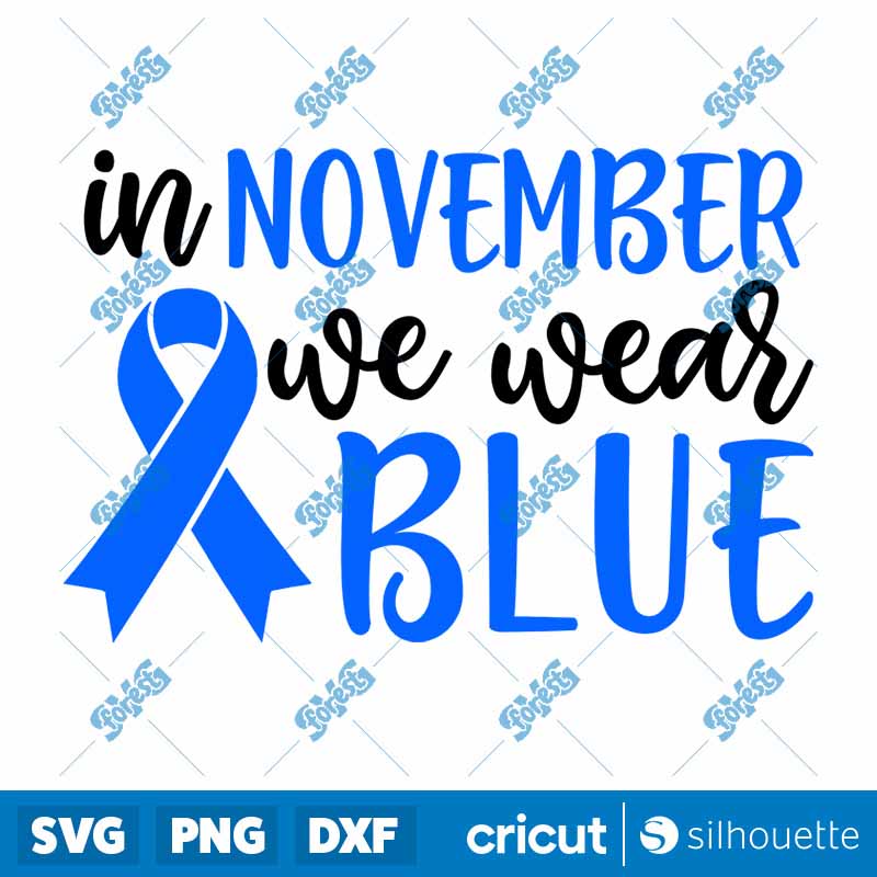 In November We Wear Blue SVG