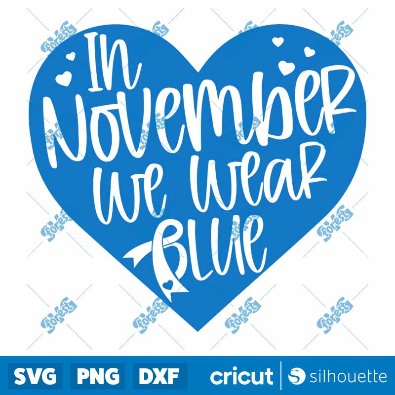 In November We Wear Blue SVG