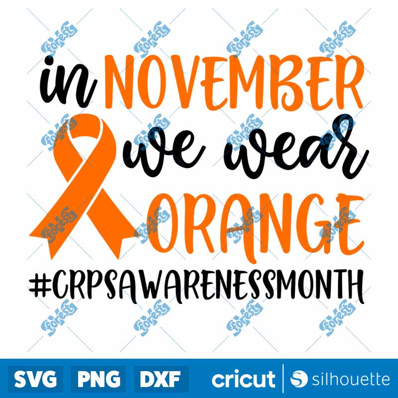 In November We Wear Orange SVG