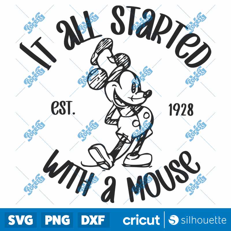 It All Started With A Mouse
Steamboat Willie SVG