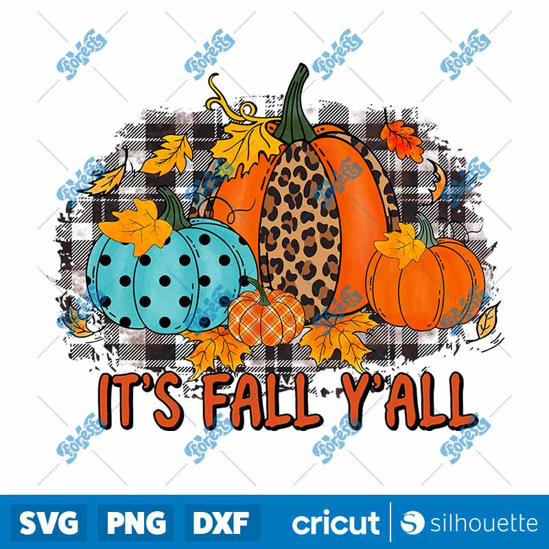 Its Fall Yall Pumpkin PNG