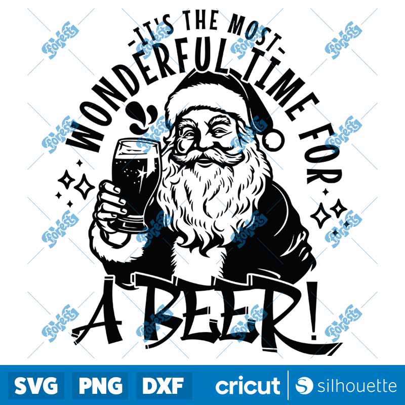 Its the Most Wonderful Time
  For A Beer SVG