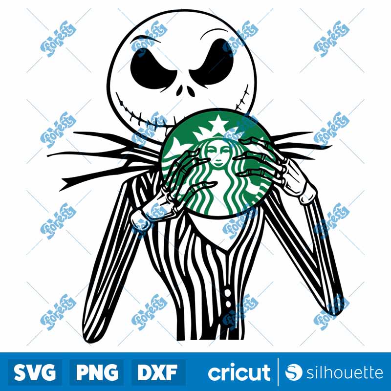 Jack Skellington Starbucks SVG