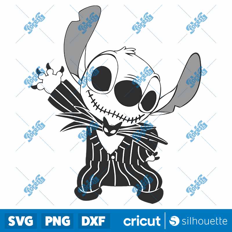 Jack Skellington x Stitch SVG