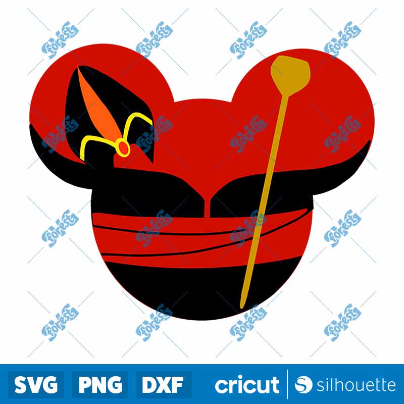 Jafar Aladdin Mouse Head SVG