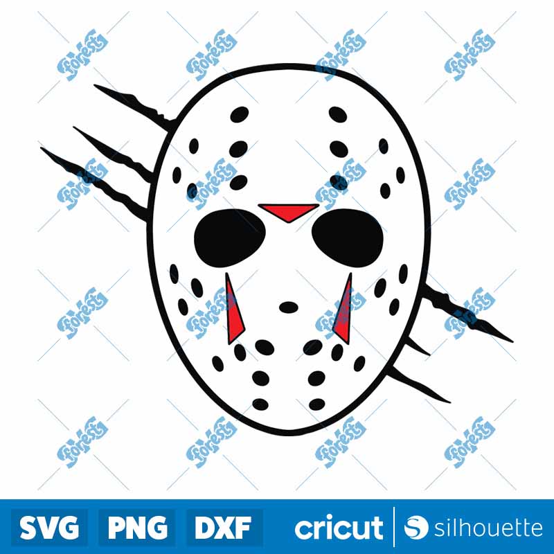 Jason Voorhees Facemask SVG