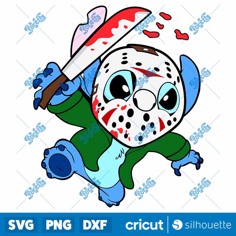 Jason Voorhees x Stitch SVG