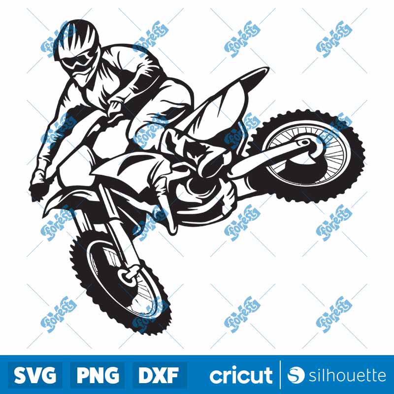 Jumping Motocross SVG