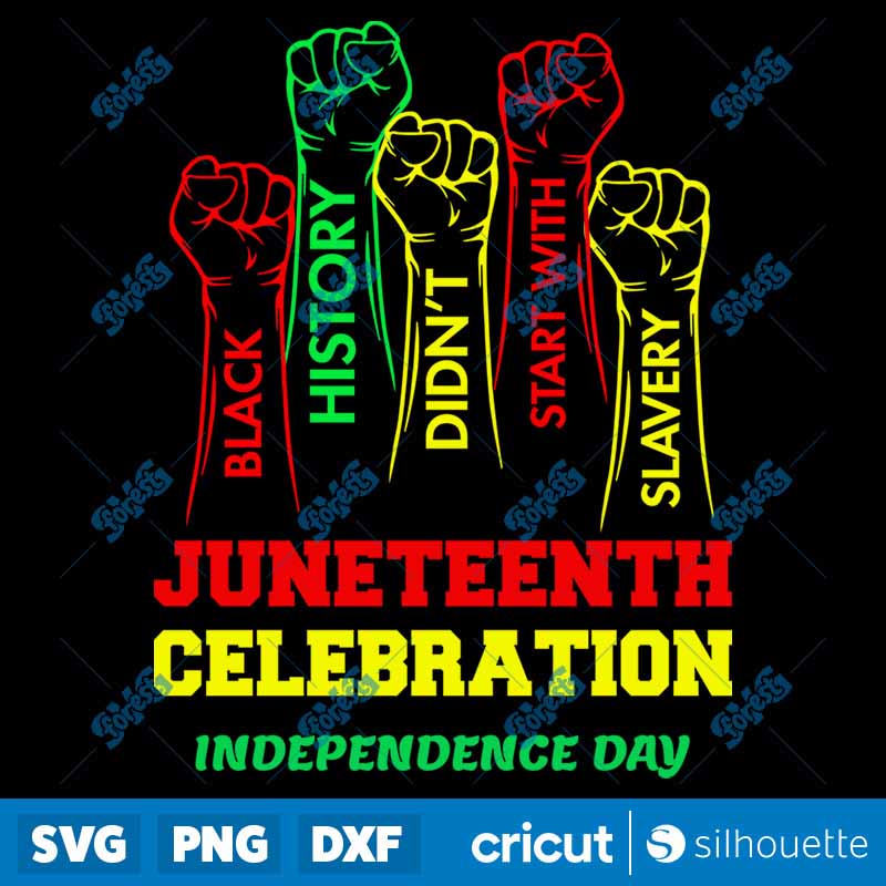 Juneteenth Black Americans
  Independence 1865 SVG