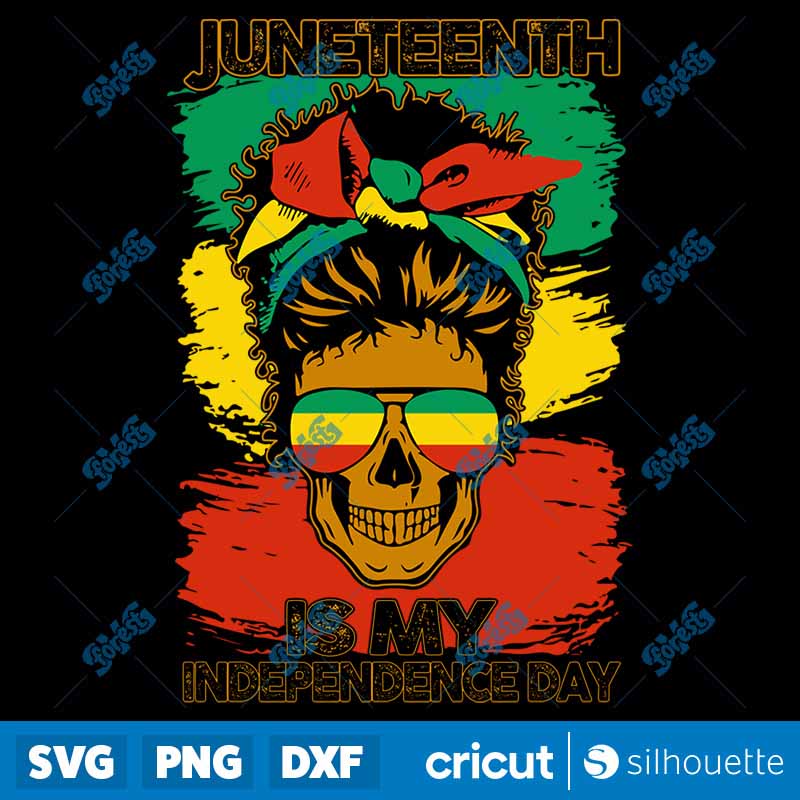 Juneteenth Black Skull Girl
  SVG