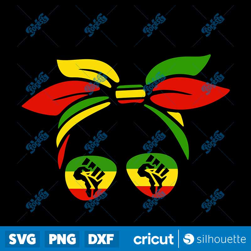 Juneteenth Dreadlocks Girl SVG