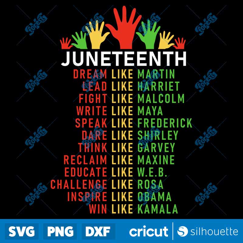 Juneteenth Dream Like Leaders
  SVG