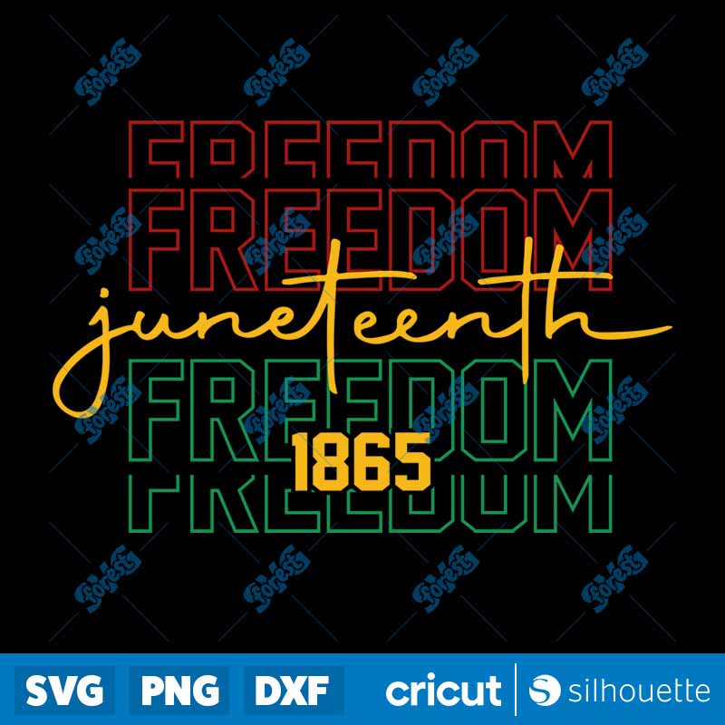 Juneteenth Freedom 1865 SVG