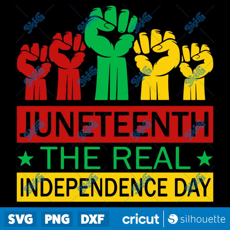 Juneteenth Real Independence
SVG