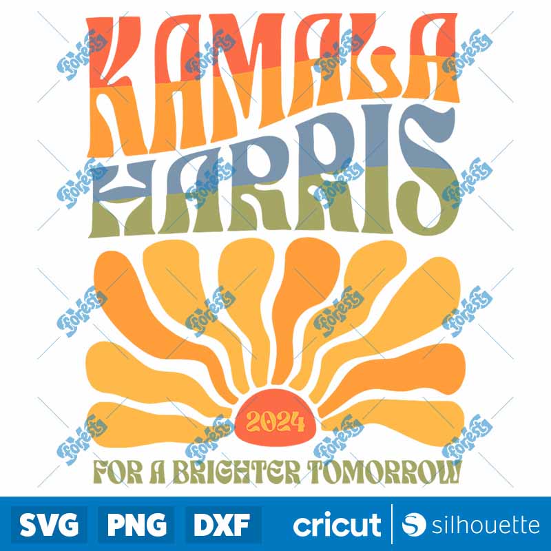 Kamala Harris For A Brighter
  Tomorrow 2024 SVG