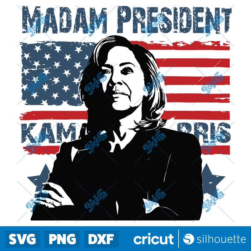 Kamala Harris Madam President
  2024 SVG