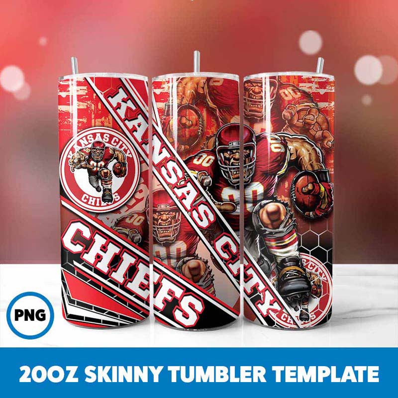 Kansas City Chiefs Mascot
  Tumbler Wrap