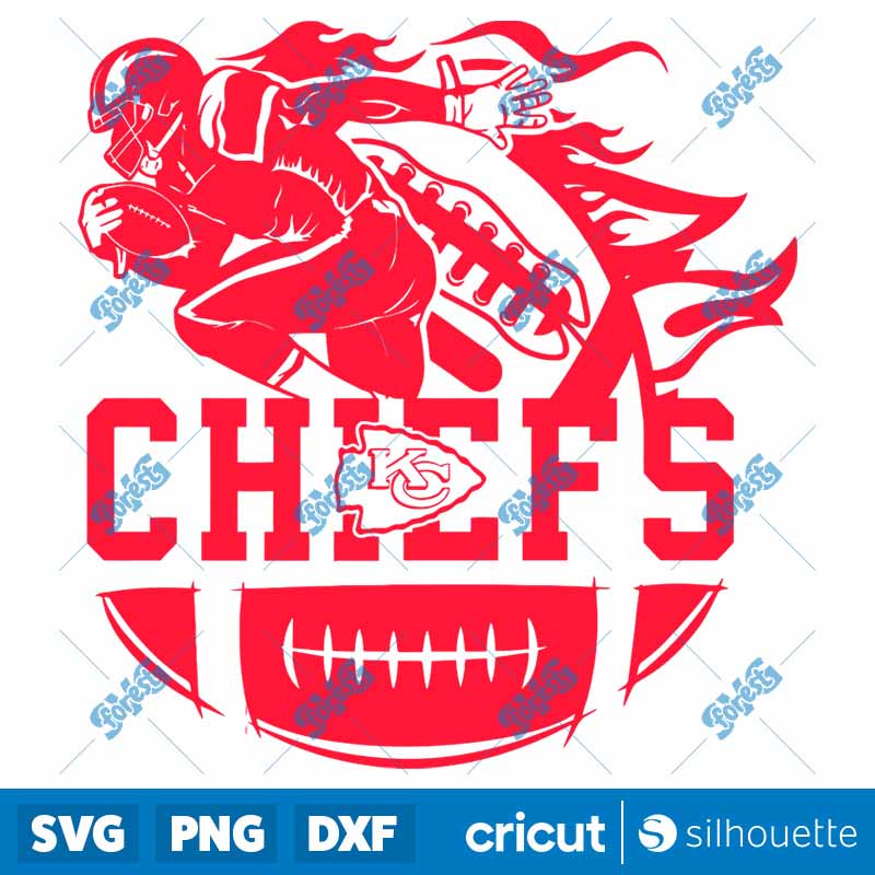 Kansas City Chiefs Player
  Football SVG