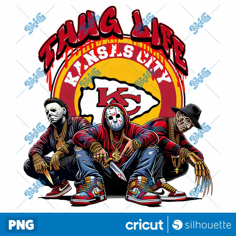 Kansas City Chiefs Thug Life
  Horror NFL Football PNG