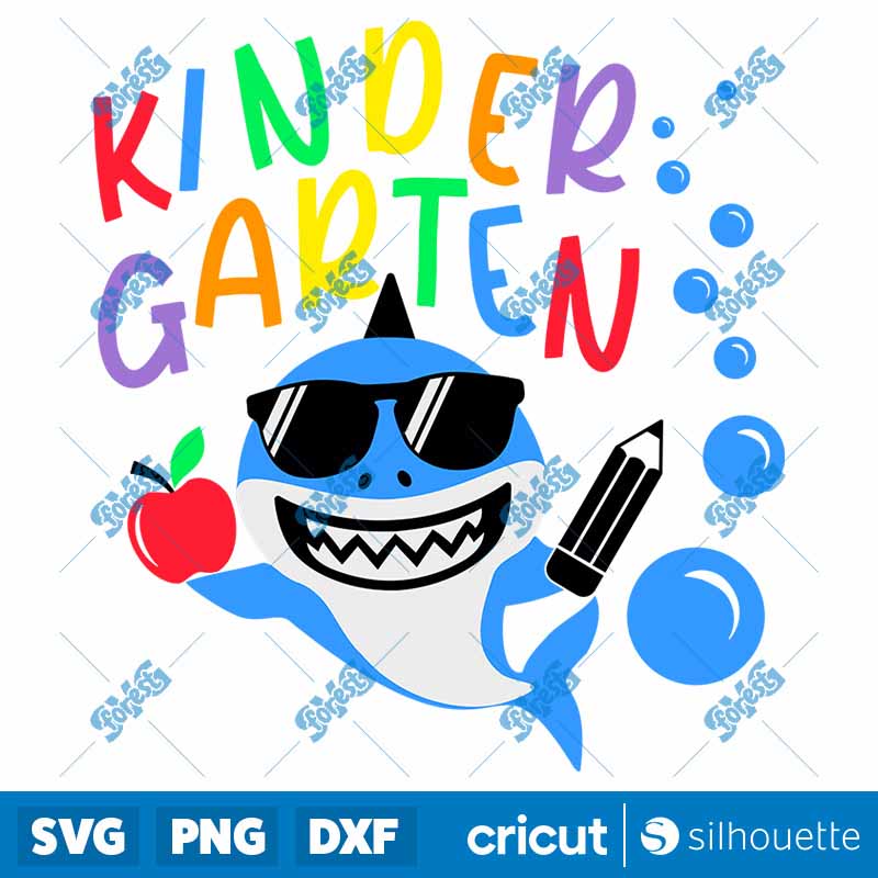 Kindergarten Shark SVG