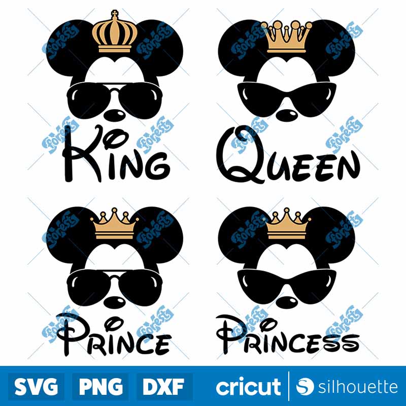 King Queen Prince Princess
  Bundle SVG