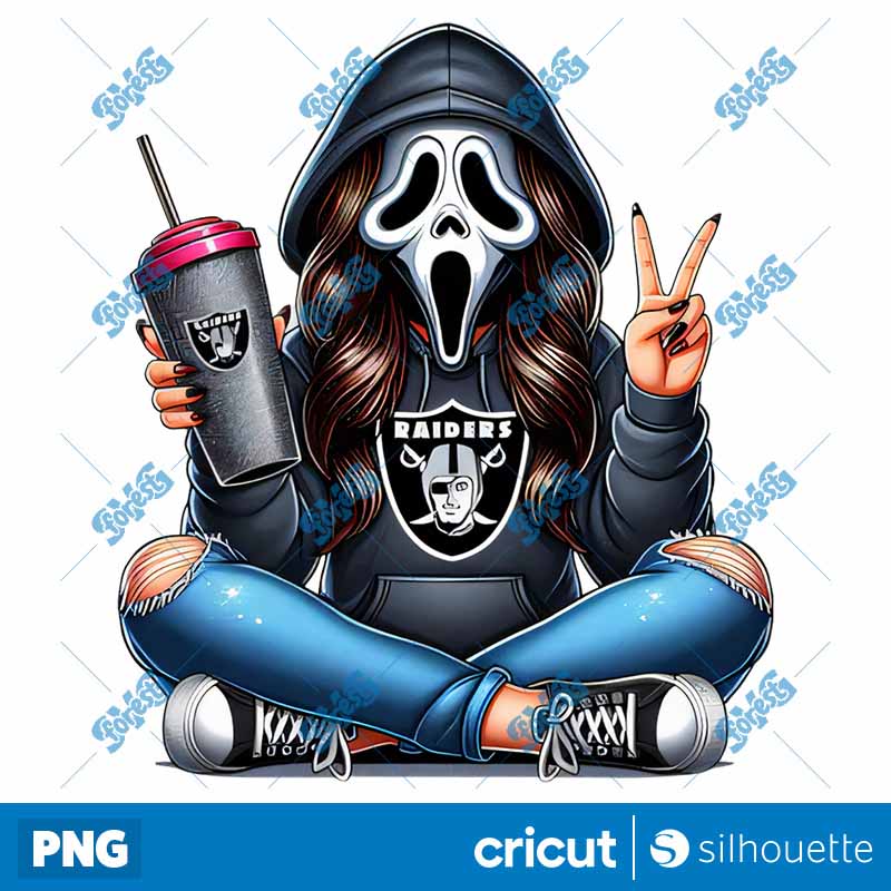 Las Vegas Raiders Movie Ghost
  Girl Football PNG