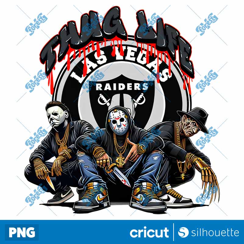 Las Vegas Raiders Thug Life
  Horror NFL Football PNG