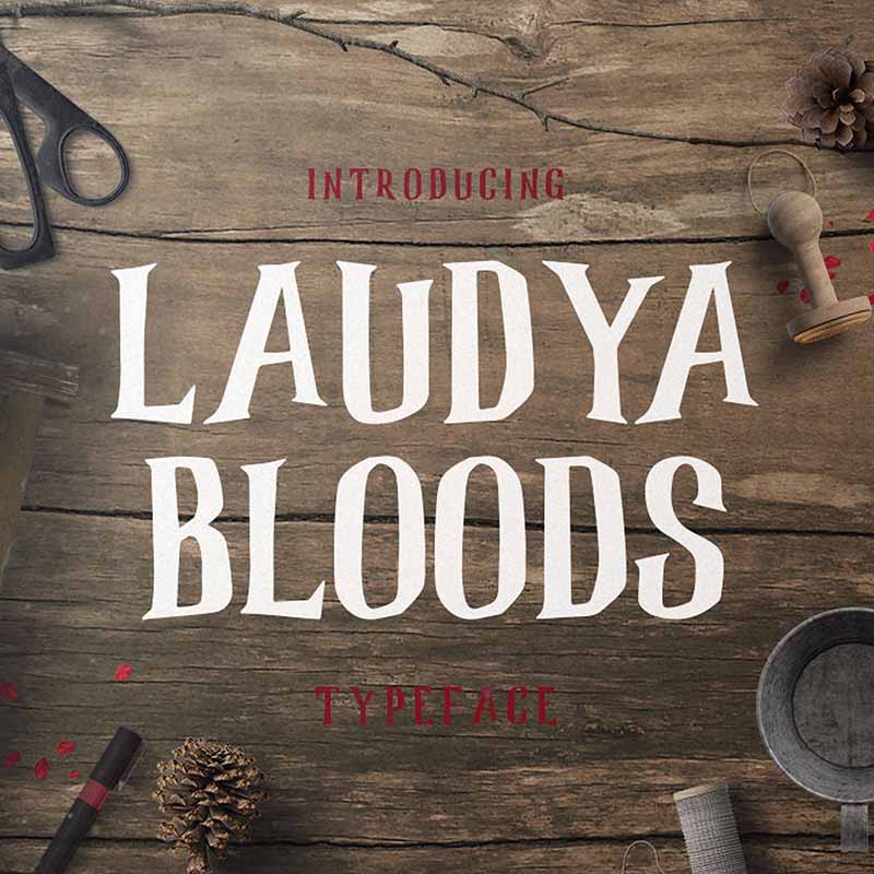 Laudya Bloods Font