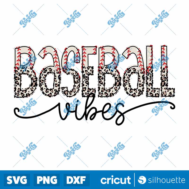 Leopard Baseball Vibes Design