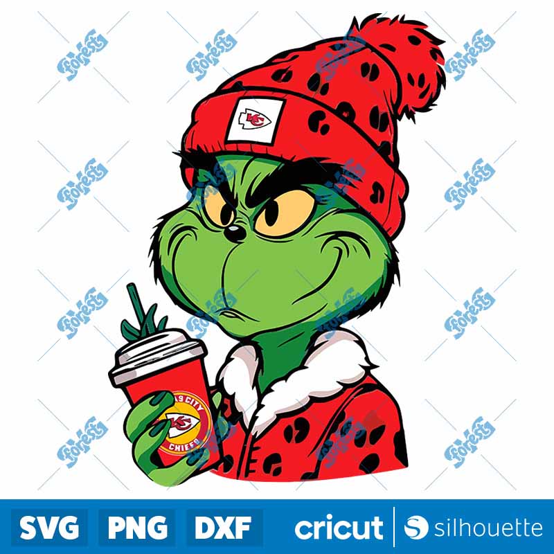 Leopard Grinch Kansas City SVG