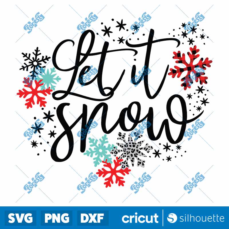 Let It Snow Christmas Color
SVG