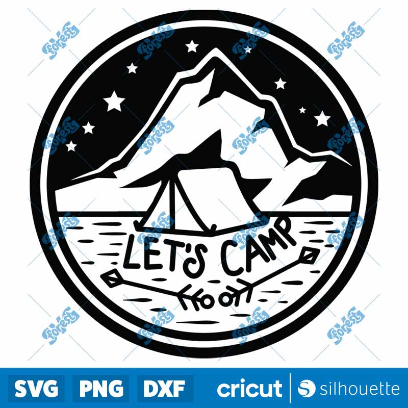 Let's Camp Art SVG