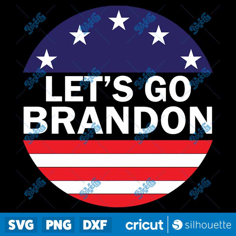 Lets Go Brandon Stars And
  Stripes SVG