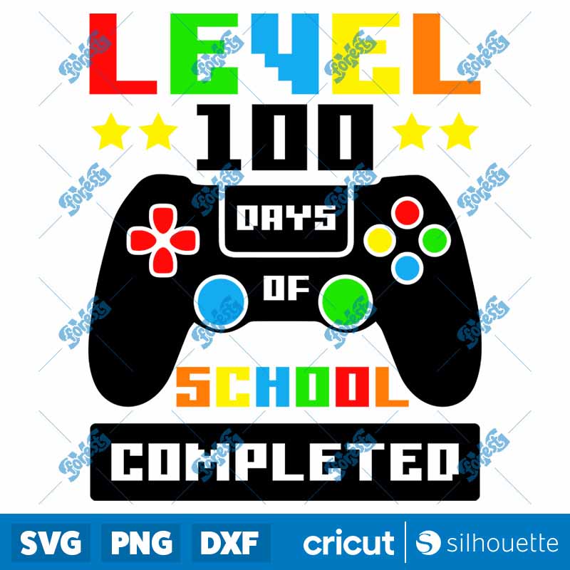 Level 100 Days Of School
  Completed SVG