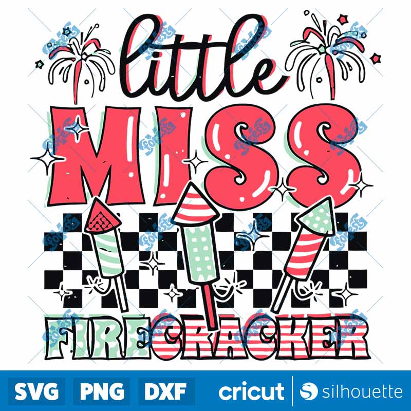 Little Miss Firecracker SVG