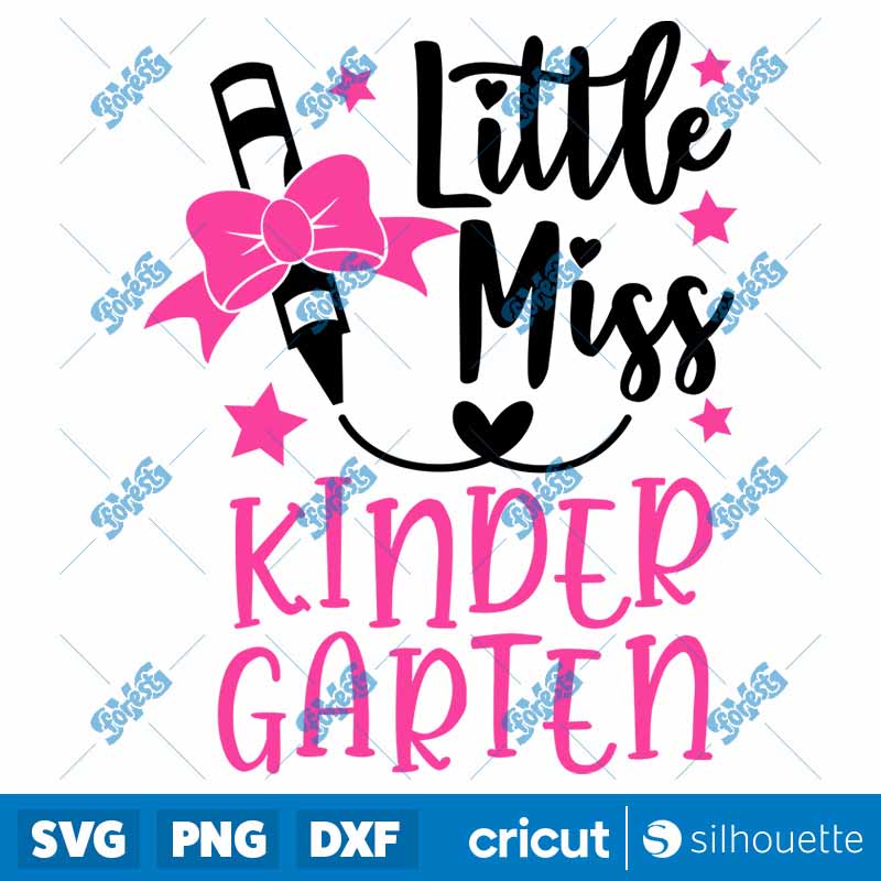 Little Miss Kindergarten SVG