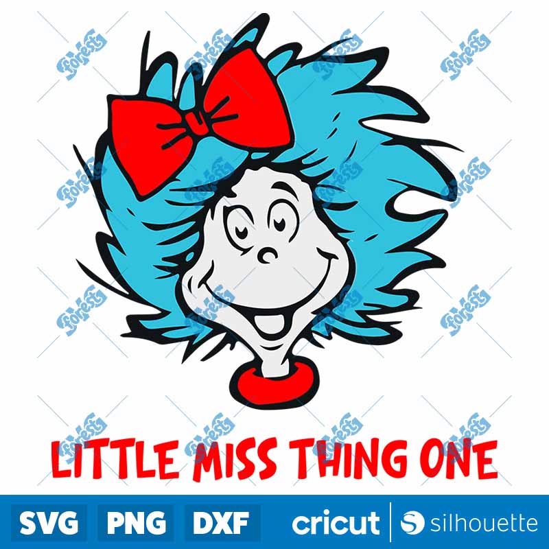 Little Miss Thing One SVG